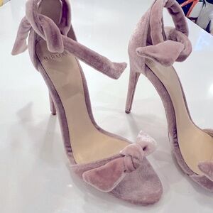Alexandre Birman Pink Velvet Heels